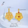 Collar con colgante de flor de cinco pétalos totalmente de diamante en oro cepillado, mismo estilo que la tienda Puzo Gold, para mujer, lujo ligero con sensación de alta gama, cadena versátil para la clavícula