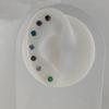 Pin F136 de Titanio Transfronterizo Labret con Pin Plano de Aleación de Titanio Joyería Accesorio para Perforación Corporal Insertable para Ombligo