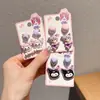 Brincos de Clipe Kuromi Infantis para Meninas, Novo Design de Desenho Animado, Brincos sem Dor, Acessórios de Joias Fofos