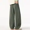 Pantalones casuales de algodón puro para hombre, nuevos lanzamientos otoño e invierno 2026, estilo americano, simples, versátiles, de pierna recta holgada, marca de moda