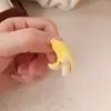 Grampo de Cabelo Banana de Fruta Artificial Fofo Comida Mini Pequeno Grampo de Cabelo Menina Lateral Cabelo Quebrado Franja Grampo de Cabelo Acessórios de Cabelo