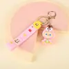 Llavero de goma suave de dibujos animados de PVC, muñeco de peluche 3D personalizado, colgante para mochila, llavero, accesorio para bolso, regalo pequeño