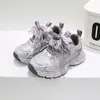 Novos sapatos infantis de couro atacado, tamanhos 28-37, para crianças maiores, tênis esportivos, sapatos casuais, para meninas, sapatos de estudante, dad shoes, 6649