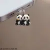 Fofo Panda Popular Transfronteiriço Acrílico Celular Plug de Poeira Tipo Pingente Tipo-C