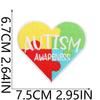 Tema Conciencia del Autismo Bordado Tela Adhesiva Bolsa Parche para Vestir Color Rompecabezas Etiqueta Bordado Computarizado Capítulo de Planchado