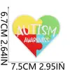 Parche de Tela Bordado con Temática de Autismo Decoración para Bolso Dinosaurio Colorido Etiqueta Bordada por Computadora Parche Rompecabezas Parche Termoadhesivo