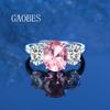 Tendencia de moda plata esterlina 925 rosa azul abuela verde huevo de paloma anillo de mujer 5 quilates una generación de cabello