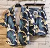 Camisa Floral Personalizada Moda Masculina Roupa de Praia Havaiana Impressão Digital 3D Transfronteiriça Europeia e Americana Camisa de Colarinho Cubano