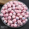Cuentas Cerámicas Galvanizadas Estilo Bohemio 8mm Cuentas Redondas Coloridas Material para DIY Pulsera Pulsera con Accesorios de Joyería de Cuentas