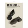 Mocasines de suela gruesa para mujer, nuevo estilo otoño 2026, perfectos con vestidos, sin cordones, zapatos pequeños de piel, estilo retro británico, disponibles en tallas grandes