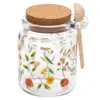 Pote Redondo Encanto com Tampa e Colher 250ml Vidro - Lyor