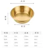 Plato para Salsa de Acero Inoxidable 304, Plato para Kimchi Estilo Japonés y Coreano, Plato Dorado para Condimentos, Taza para Salsa Comercial, Plato para Condimentos, Plato para Aceite, Xiaqing