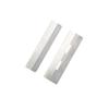 Caja de 10 cuchillas para dar forma a las cejas, raspador de cejas corrugado de acero inoxidable, cuchillo desechable para dar forma a las cejas, cuchilla de belleza para tatuajes.