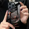 Aplicable a Funda de Cristal Templado para Apple 18PRO 17PROMAX Funda Protectora de Moda iPhone16 Negro Rosa 17E