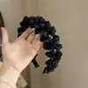 Diadema con Dientes, Antideslizante, Corona Alta, Incrustada con Diamantes, Dentada, Sencilla, Moderna, Versátil, Estilo de Celebridad de Internet, Diadema para Reducir la Edad para Mujeres