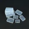 Caja Plástica Plana Plegable con Tapa Superior Multiespecificación Transfronteriza Caja de Almacenamiento Transparente para Tarjetas Piezas de Repuesto Caja de Empaque para Joyería Productos Pequeños