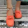 Aliexpress Zapatos de Verano para Mujer Talla Grande Estilo Retro Romano Europeo y Americano Zapatos sin Cordones Tejidos para Mujer Zapatos Casuales de Caña Baja