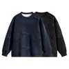 Sudadera con cuello redondo de manga larga tie-dye de algodón chino de marca de moda Otoño/Invierno 2026 para hombre, chaqueta con cuello acanalado, chaqueta de manga larga para hombre