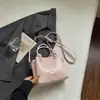Bolso pequeño simple estilo coreano ins para mujer, nuevo bolso de mano con patrón tejido 2026, bolso cruzado de moda casual, bolso cuadrado pequeño de moda
