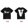 Vlone saludo manga corta V grande dragón chino limitado Fujiwara Hao Guanxi Wang Yibo con suelto pareja hombres