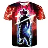 AliExpress Europa y Estados Unidos nueva camiseta de hombre de impresión digital 3D de Dragon Ball Wukong circundante suministro de comercio exterior