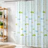Cortina de Chuveiro para Banheiro Amazon Transfronteiriça Peva Impermeável e à Prova de Mofo Divisória de Banheiro Cortina de Porta de Chuveiro Fabricante Fornecimento Pronto