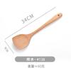 Venta al por mayor de fábrica de pala de cocina de haya de protección ambiental, espátula de mango largo para el hogar, cuchara de sopa de venta caliente, espátula de madera, cuchara de madera con logotipo