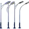 Postes para Alumbrado Público Galvanizados por Inmersión Personalizados por el Fabricante 6-12m LED Brazo Único/Doble Postes Municipales para Alumbrado Público