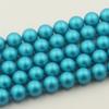 Cristal Shijia da Áustria 5810-2029 Azul Verde Escuro Furo Passante Pérola Acessórios para Brincos Pulseira Colar Pingente DIY