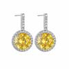 Pendiente de plata de ley S925 Pendientes de moda coreana Pendientes para mujer Joyería Incrustación de circonita de grado AAA Chapado en platino Venta directa de fábrica
