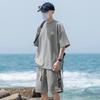 Traje Casual de Moda Verano Camiseta de Manga Corta Shorts Dos Piezas Suelto Talla Grande Ropa Deportiva Suelta Ropa Nueva