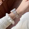 Correa de Cuero con Patrón de Cocodrilo de Trébol de Cuatro Hojas Adecuada para Apple Watch iWatch 12ª Generación 11/10