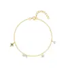 Plata Esterlina S925 Colgante Creativo de Gota de Agua Lazo Pulsera Geométrica Venta Caliente AliExpress Lujo Ligero Diamante Joyería Elegante
