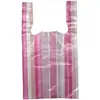 Exportar Bolsa de Basura con Tira de Color Procesamiento Nuevo Material HDPE Bolsa Chaleco con Tira de Color Especificaciones Material Bolso de Hombro Bolsa Chaleco Cotización