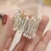 Tiktok corona pequeña corbata coleta clip fijo Tiburón de Perla y Rhinestone pinza de pelo pinza de garra pequeña tocado de ola