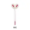 Pincel de Cílios com Pom-Pom, Fivela Dourada de Rosto Sorridente, Embalado em Tubo para Venda por Atacado, Curvador de Cílios Descartável com Cabo de Cristal, Pincel para Sobrancelhas, Ferramenta de Beleza para Cílios