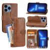 Para Celular Samsung S24plus Capa de Couro com Zíper Porta-Moedas S22/S23 Crossbody Carteira Flip Capa Protetora