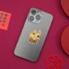 Produtos Culturais e Criativos Personalizados da Cidade Proibida Contendo Ouro: Adesivo de Celular Peixe Saltando Sobre o Portão do Dragão Folha de Ouro 999 como Presente para Amigos de Produtos Culturais e Criativos da Cidade Proibida