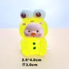 Animales de Dibujos Animados 3D Cara de Cerdo Luminosa Accesorios de Resina Decoración Colgante para Coche DIY Paisaje en Miniatura Bolsa Sorpresa para Transmisión en Vivo Par