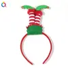 Faixa de Cabeça de Natal Transfronteiriça Qiyue Faixa de Cabeça com Galhos de Rena Decorações de Natal Fivela Plástica para Cabeça de Crianças Decoração de Festa