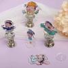 Llavero Colgante Broche Acrílico Personalizado Marca Pinza PP Personalizado Dibujos Animados Mecedora Animación Circundante