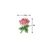 Serie de flores de tendencia clásica ropa tela pegatinas aplique bordado puede ser punto marca registrada patrón de bordado fábrica venta al por mayor