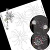 Fuegos Artificiales de Año Nuevo 2025 Envoltura de Flores diy Molde de Papel Universal Gusano de Verano Hielo Silencioso Lado Grande Fénix Película de Dibujo
