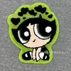 Alfombra de Piso Adorable de Dibujos Animados con Terciopelo Powerpuff Girls Decoración de Dormitorio Infantil Diseño de Habitación Alfombra de Piso Alfombra de Baño Resistente al Desgaste