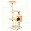 Árbol para Gatos de Sisal Multinivel Rascador Integrado Cama para Gatos Rascador Bola Pequeña Tamaño Mediano Suministros para Gatos de Todas las Estaciones Personalización OEM