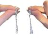 Pendientes Geométricos de Triángulo con Microincrustaciones de Circonita de Diseño de Nicho, Pendientes Versátiles y Elegantes
