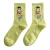 Calcetines de Bob Esponja calcetines de tubo viento Harajuku calcetines de tubo tendencia de moda algodón viento universitario marea marca calcetines mayoreo