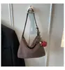 Moda Transfronteiriça Bolsa Quadrada Pequena Manual Simples para Mulheres Outono 2025 Nova Bolsa de Ombro Transversal Casual de Alta Qualidade