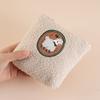 Porta-moedas Simples Estilo Coreano Bolsa de Moedas Feminina Estudante Pelúcia Fofo Bolsa de Chaves Mini Bolsa de Mão Carteira Pequena