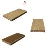 Piso de madera-plástico con patrón de piel de dragón en relieve sólido, auto-instalable, anticorrosión, enclavamiento estable, adecuado para pasillos de jardín y terrazas